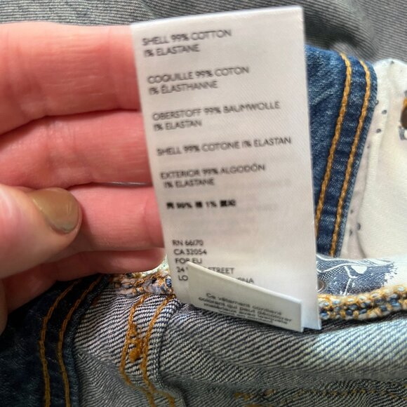 Anthropologie Pilcro and the Letterpress Slim Boyfriend Jeans Size 24 Petite - Picture 5 of 11